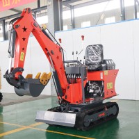 市政工程路面破碎挖掘机 大臂侧摆小钩机 20型柴油履带微型挖机